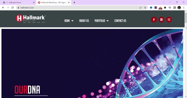 Agency brand website